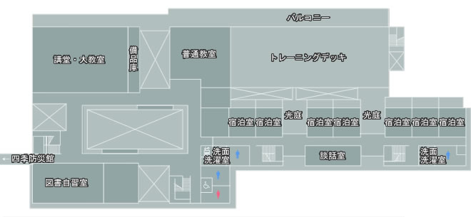 消防学校案内図2階