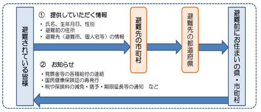 全国避難者情報システムの概要の画像