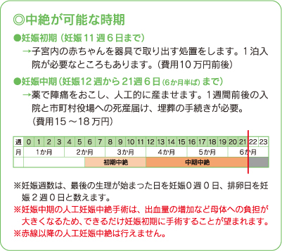 中絶が可能な時期