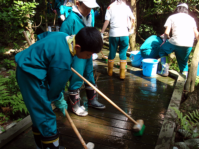 入善町立上青小学校文化財愛護少年団1