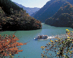 庄川峡遊覧の写真