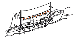 いか釣り漁業操業図