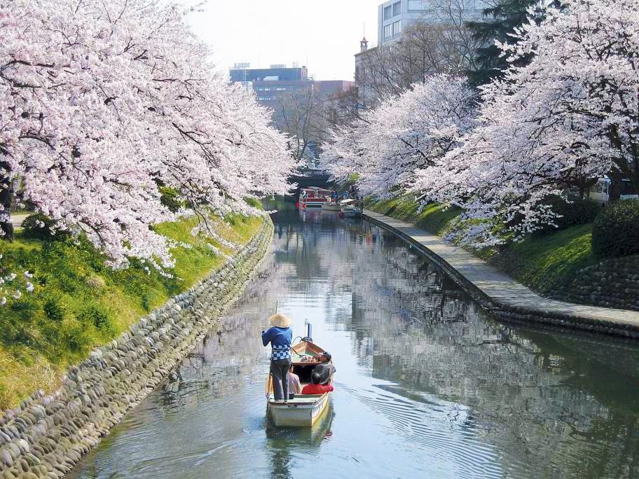 松川べり