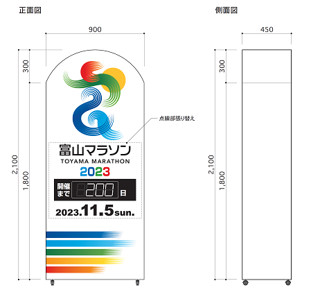 富山マラソン2023残日計