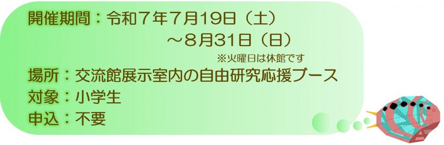 自由研究概要