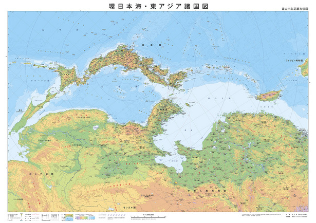 環日本海・東アジア諸国図の画像