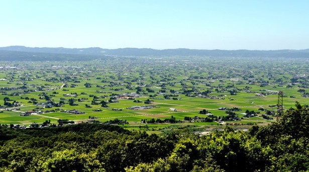 となみ野の散居村の風景