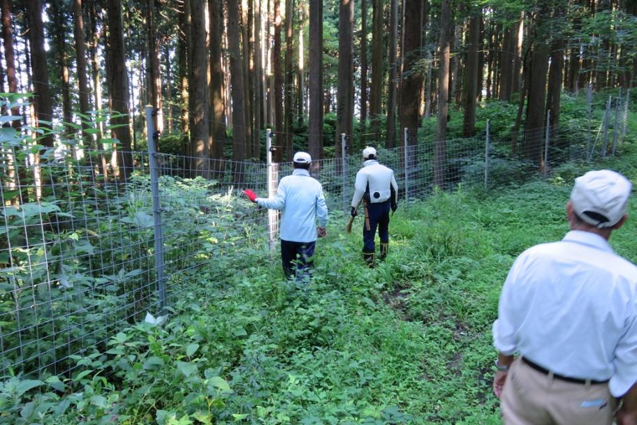 地域ぐるみで行う柵の一斉点検